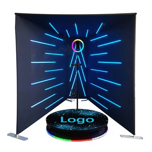 บูธภาพถ่าย360ตู้เป่าลมไฟ LED แบตเตอรี่เปลี่ยนสีได้ควบคุมระยะไกลพิมพ์ได้ทันทีสมาร์ทโฟน iPad - Product Image 3