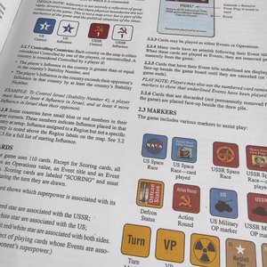 Twilight Struggle, la Guerre Froide, jeu de société en papier personnalisable en anglais pour deux joueurs sur le thème de la Guerre Froide - Product Image 4