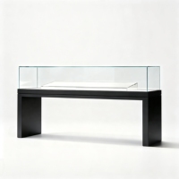 Vitrine de présentation de table sur mesure pour musées, présentoir à surface plate et inclinée pour objets culturels, pièces de monnaie, archives, peintures de calligraphie