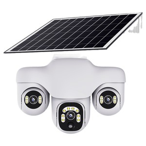 Cámara Solar V380Pro con Triple Lente, 4G, Color HD, Monitor de Seguridad para Exteriores - Product Image 1