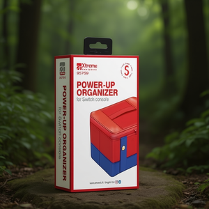 Estuche organizador para videojuegos SWITCH 2 Power Up Rojo y Azul 95769 - Product Image 3