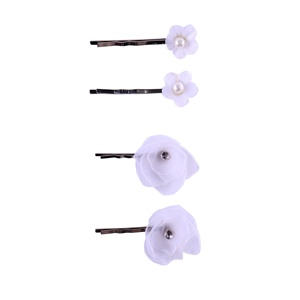 Épingles et pinces à cheveux en métal à motifs géométriques et éléments de dessins animés, 4 pièces/ensemble, pour accessoires de fête pour enfants - Product Image 2