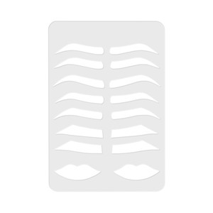 Placa de Práctica de Acrílico para Cejas y Labios, Plantilla de Maquillaje Permanente, Herramienta de Entrenamiento para Principiantes de PMU - Product Image 1