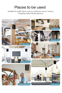 Haut-parleurs stéréo Hi-Fi WiFi BT à montage mural, système audio pour cinéma maison, système de son pour <span class=keywords><strong>home</strong></span> cinéma - Product Image 6