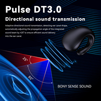 Tws casque sans fil V5.3 suspendu oreille écouteurs LED affichage numérique Hifi stéréo sans fil bleu dent sport étanche casque