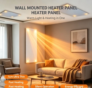 1200W Infrared <b>Heater</b> Carbon Crystal Aluminum With 4 Spotlights Smart Control Home/Restaurant/office Radiant Panel - Product Image 1