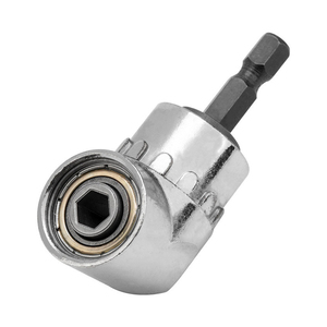 Adaptador de enchufe de ángulo recto de 105 grados, extensión de taladro de ángulo recto <span class=keywords><strong>para</strong></span> espacios reducidos, vástago hexagonal de 1/4 pulgadas, soporte de broca de tornillo <span class=keywords><strong>para</strong></span> paneles de yeso - Product Image 1