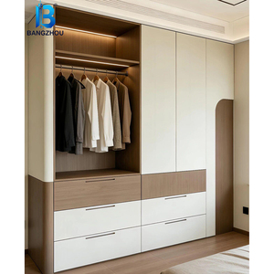 Armario <span class=keywords><strong>de</strong></span> Madera Moderno Personalizado, Hecho a Medida Según las Dimensiones <span class=keywords><strong>de</strong></span> la Habitación - Product Image 4