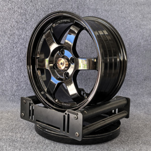 Jantes en alliage d'aluminium Hyper Black 15 pouces, adaptées à la Subaru Civic 4/100, matériau en alliage d'aluminium A356.2 - Product Image 4