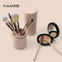 Maange – Kit de pinceaux de maquillage cosmétiques pour le visage avec étui, 7 pièces