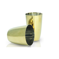 Gobelet de luxe en acier inoxydable plaqué or avec revêtement PVD Verres réutilisables de qualité supérieure pour hôtels, bars, restaurants et usage domestique