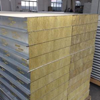 Panneau composite ignifuge en laine de roche, forme carrée/feuille, pour ateliers en acier, entrepôts et utilisation extérieure - Isolation écologique chinoise