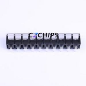 KF78R-13.0-10P Barrier Terminal Block Bent Lead Through Hole,P=13mm Connector With Cover Plate 13mm 1x10P Right Angle Pin - Product Image 2