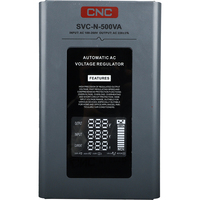 Stabilisateur de tension monophasé SVC 3000VA fabriqué en usine, 220V avec protection contre les surtensions/surintensités et efficacité de 98%