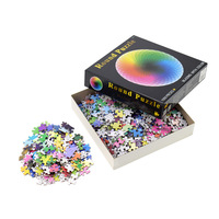 Puzzle rond en carton personnalisable sur le thème de l'espace, 1000 pièces, pour adultes, anti-stress, 2026