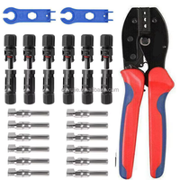 Kit d'outils de sertissage en acier au carbone pour connecteurs de câbles de panneaux solaires mâles et femelles
