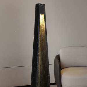 Wabi Sabi Style Designer Floor Lamp Marble Carving 1010x180 Led <b>Light</b> Home Decor Ambient <b>Lighting</b> - Product Image 2