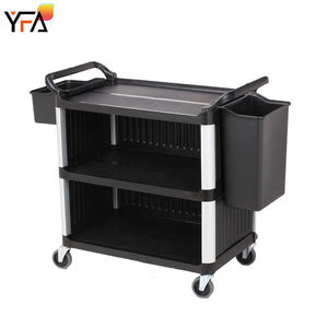 Gute Qualität Kunststoff <span class=keywords><strong>3</strong></span>-stufige Lebensmittel Servier wagen Commercial Hotel Restaurant Küche Catering Service Lager wagen Reinigungs wagen - Product Image 3