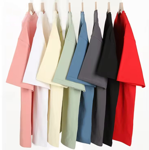 เสื้อยืดคอกลมแขนสั้นผ้าฝ้ายแท้สีขาว 230 กรัม ทรงไหล่ตก สำหรับผู้ชายและผู้หญิง ใส่ได้ในฤดูร้อน - Product Image 1