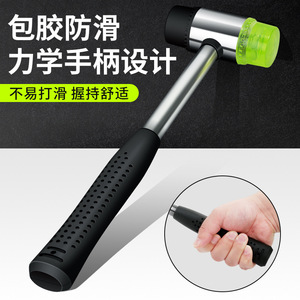 Casillas Rubber Mallet 16 Oz Steel Handle Shockproof For Tiling And Woodworking Installation - Product Image 5