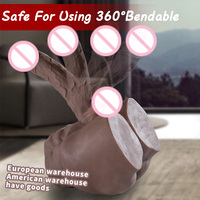 Juguete Sexual Realista de Medio Cuerpo Masculino de TPE de 2.7 kg con Consolador, Gran Trasero Artificial, Juguete Sexual para Adultos para Mujeres, Juguete para Masturbarse