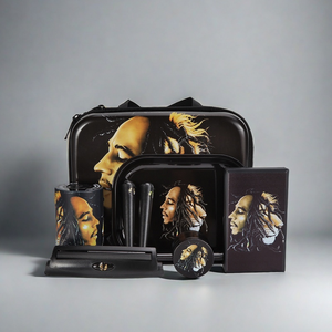 WAWA Wholesale 6 PCS Tobacco Smoking Set With Stash Jar and Plastic Ashtrays <strong>Rolling</strong> Tray Smoking Accessories <strong>Kit</strong> - Product Image 5