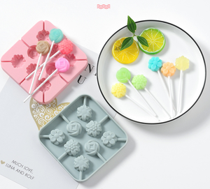 Moldes antiadherentes de silicona con forma de dibujos animados de 8 cavidades, molde para hacer gelatina gomosa para galletas de Chocolate y caramelo <span class=keywords><strong>casero</strong></span> con ventosa S - Product Image 5