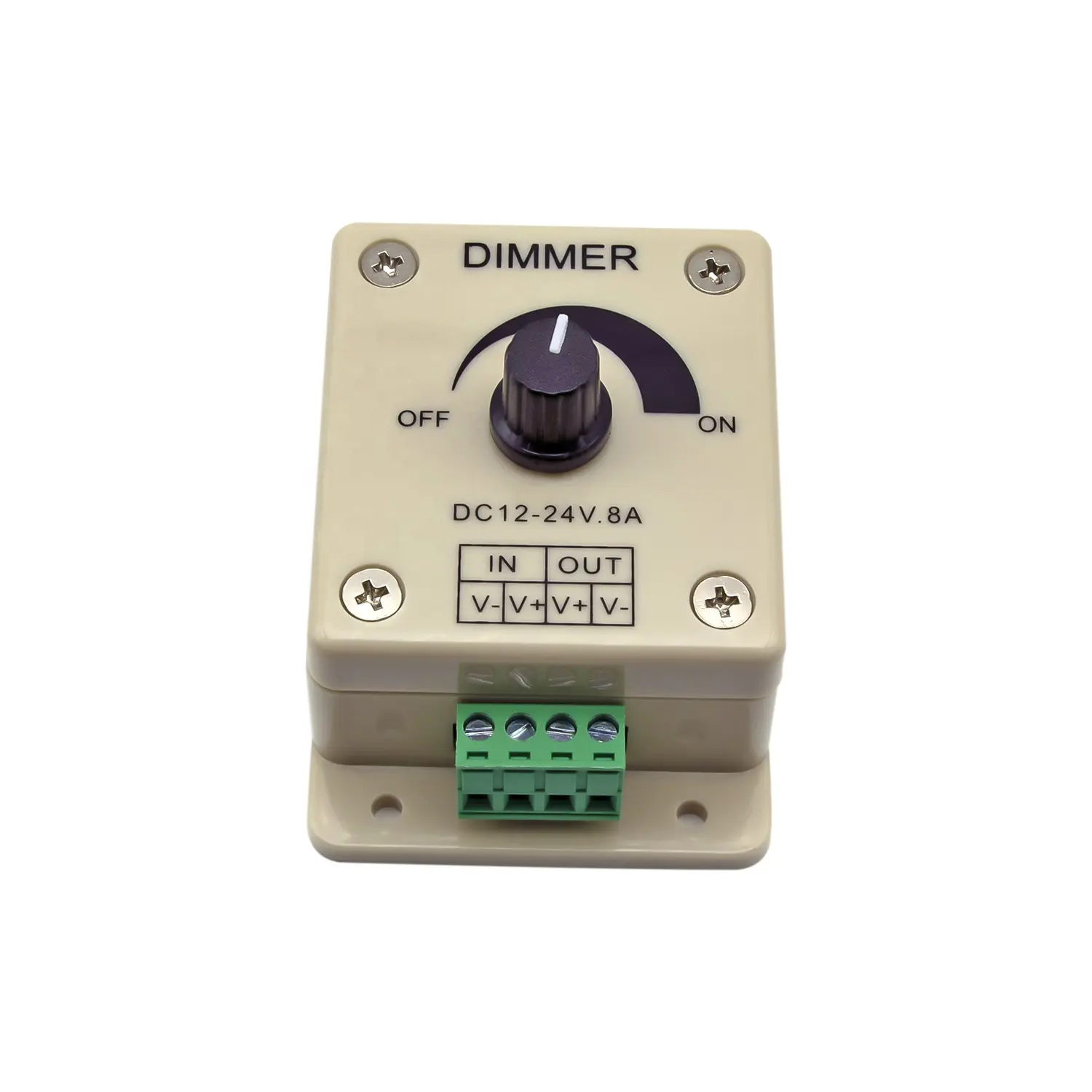 Knob dimmer DC 12V Voltage Rotary Strip Led Controller Knob Light Dimmer Switch for Single Color Led Strips