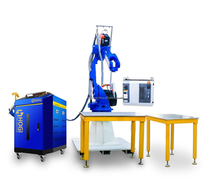 Robot de soldadura láser HOGI con estación de trabajo de posicionamiento de riel guía para tubería cilíndrica de conducto de ventilador de ventilación <span class=keywords><strong>industrial</strong></span>. - Product Image 6