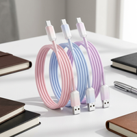 Câble de charge USB Type-C, charge rapide et transfert de données haute vitesse avec matériau TPE pour smartphones, tablettes, ordinateurs portables