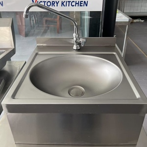 VICTORY KITCHEN Évier de cuisine mural en acier inoxydable poli robuste pour hôtels restaurants utilisation en laboratoire fabriqué en Chine - Product Image 3