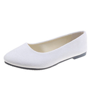 Nouvelles <span class=keywords><strong>chaussures</strong></span> plates en daim pour femmes, style printemps-automne, couleur bonbon, plateforme, grandes tailles 40-43 - Product Image 6