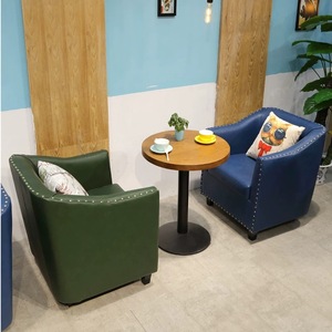Ensemble de meubles de restaurant à panneaux en bois massif pour cafés restaurants occidentaux cafés glaciers-chaises et tables à manger - Product Image 3