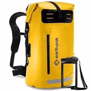 Toptan su geçirmez spor çantası 35L Rulo Üst Sırt Çantası Yüzme Kuru Paketi Nehir Trekking Çantası Kamp Açık Seyahat omuz çantası