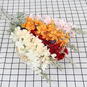 Màu Xanh Nhân Tạo <span class=keywords><strong>Delphinium</strong></span> Hoa Trang Trí Thân Cây Dài Hoa Sắp Xếp Cho Đám Cưới Sân Khấu Nhà Vườn - Product Image 5