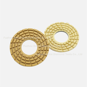Tampons de polissage de sol en résine haute brillance Klindex 140mm personnalisables pour <span class=keywords><strong>pierre</strong></span> de granit et de marbre de quartz - Product Image 2