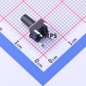 YTS-D004-2M Tactile Switch Through hole Component (THT)-4P,6x6mm Switch Single Pole Single Throw Round Button 2.5N Through Hole - Product Image 2