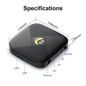 Boîtier TV intelligent Bangla X2 Quad Core Amlogic S905L3 Android 4K <span class=keywords><strong>Ultra</strong></span> HD Streaming, décodeur personnalisé pour jeux avec BT WiFi - Product Image 2