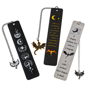 Marcapáginas Metálico con Diseño <span class=keywords><strong>de</strong></span> Dragón <span class=keywords><strong>de</strong></span> Fantasía Punk, Luna <span class=keywords><strong>y</strong></span> Cadena, para Amantes <span class=keywords><strong>de</strong></span> la Lectura, Regalo para Fans <span class=keywords><strong>de</strong></span> Novelas <span class=keywords><strong>de</strong></span> Fantasía - Product Image 1
