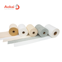 Tissu filtrant non tissé Aokai personnalisé pour températures moyennes et élevées, feutre filtrant pour l'industrie du ciment/de l'acier