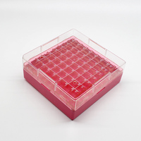 Tubos de ensayo de plástico Almacenamiento Cryo Vial Tube 25/81/100 Wells Rack Box Personalizable OEM Lab Supply 2ml Cryotubes Cartón PP/PC