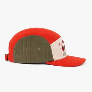 Custom Logo Chenille Patch 7 Panel Corduroy Nylon <b>Waterproof</b> <b>Cap</b> Flat Brim Vintage Wholesale OEM Supplier Factory - Product Image 3