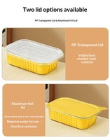 Barquettes en aluminium de haute qualité avec couvercle pour le stockage d'aliments chauds et froids
