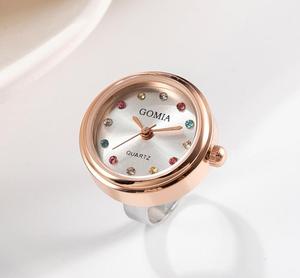 Reloj de anillo influyente Nuevo color diamante INS moda pequeño mini reloj de dedo los estudiantes pueden vivir anillos de reloj impermeables para mujeres - Product Image 3
