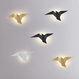 Appliques Animaux Led Lampe De Lecture Murale Porte De Jardin Rotin Feuille Bande Coquille Contemporain En Verre Lampe Murale D'intérieur - Product Image 5