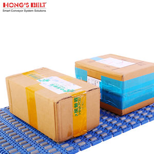 Cinta transportadora de plástico modular con parte superior de rodillo HONGSBELT para transportador de clasificación logística - Product Image 3