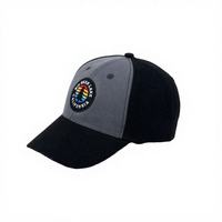 Casquette de sport en gros 100 % coton, casquette de baseball à 6 panneaux, style personnage, fermeture arrière à scratch, casquette de baseball personnalisée