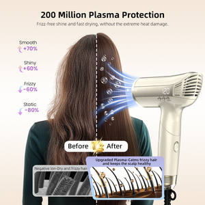 Secador de Pelo con Motor BLDC Exclusivo de Fábrica, Plegable para Viaje, con Mango, Estilizador, Calor Inteligente, Secador de Alta Velocidad para Salón - Product Image 5