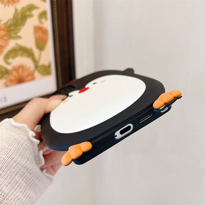 <span class=keywords><strong>Coque</strong></span> <span class=keywords><strong>de</strong></span> <span class=keywords><strong>téléphone</strong></span> portable tendance <span class=keywords><strong>Kawaii</strong></span> 3D Pingouin Champignon pour <span class=keywords><strong>Samsung</strong></span> Galaxy S26 Ultra S25 S23 A57 A56 en silicone, protection douce - Product Image 6