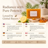 Savon exfoliant artisanal naturel au curcuma et à l'acide kojique pour le bain et les soins corporels – Vente en gros usine